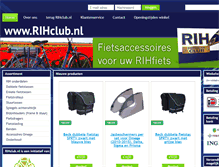 Tablet Screenshot of fietsaccessoires.rihclub.nl